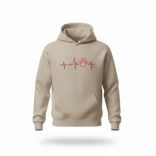 Hoodie ready to wear Design HeartLine-PAW