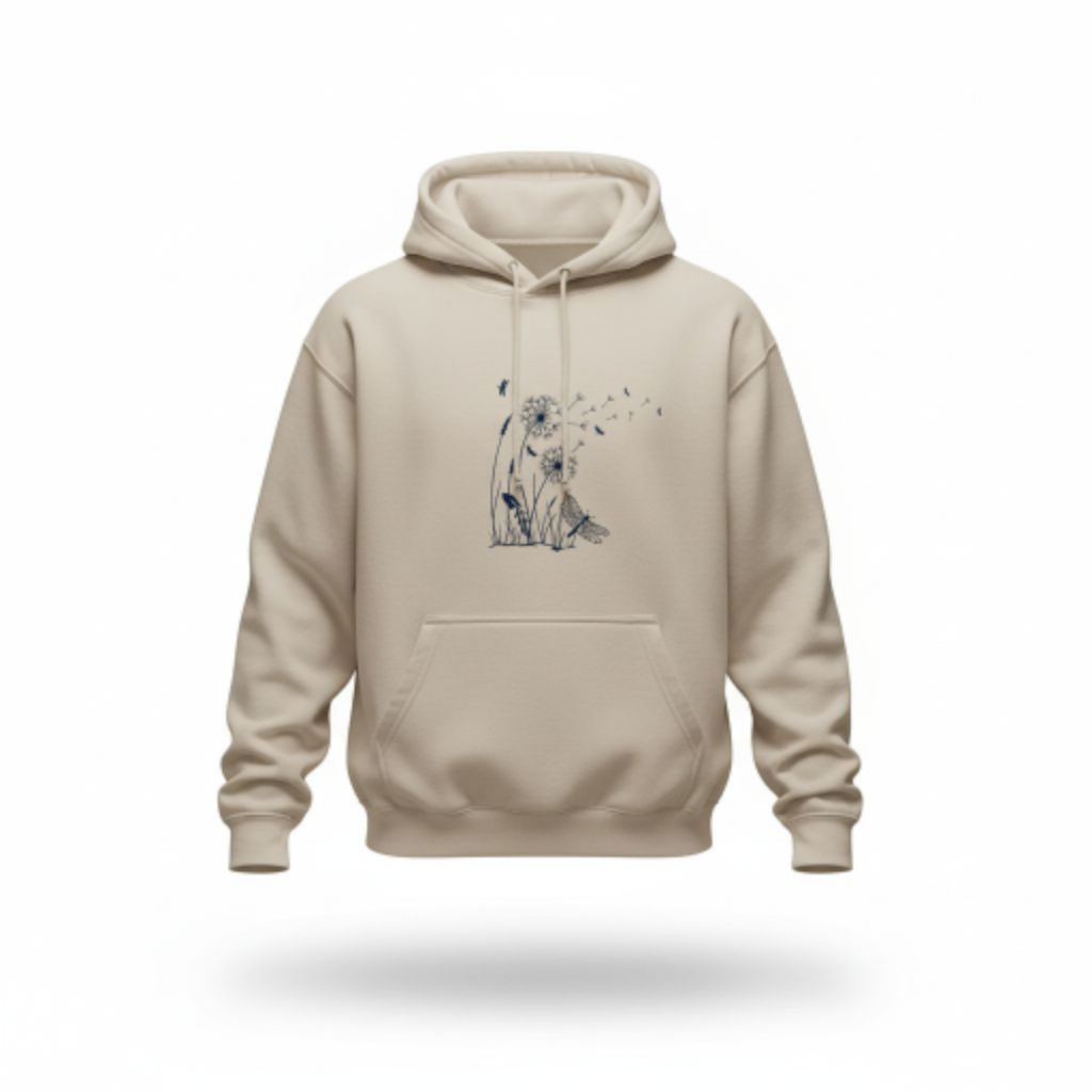 Hoodie ready to wear Design Pusteblume