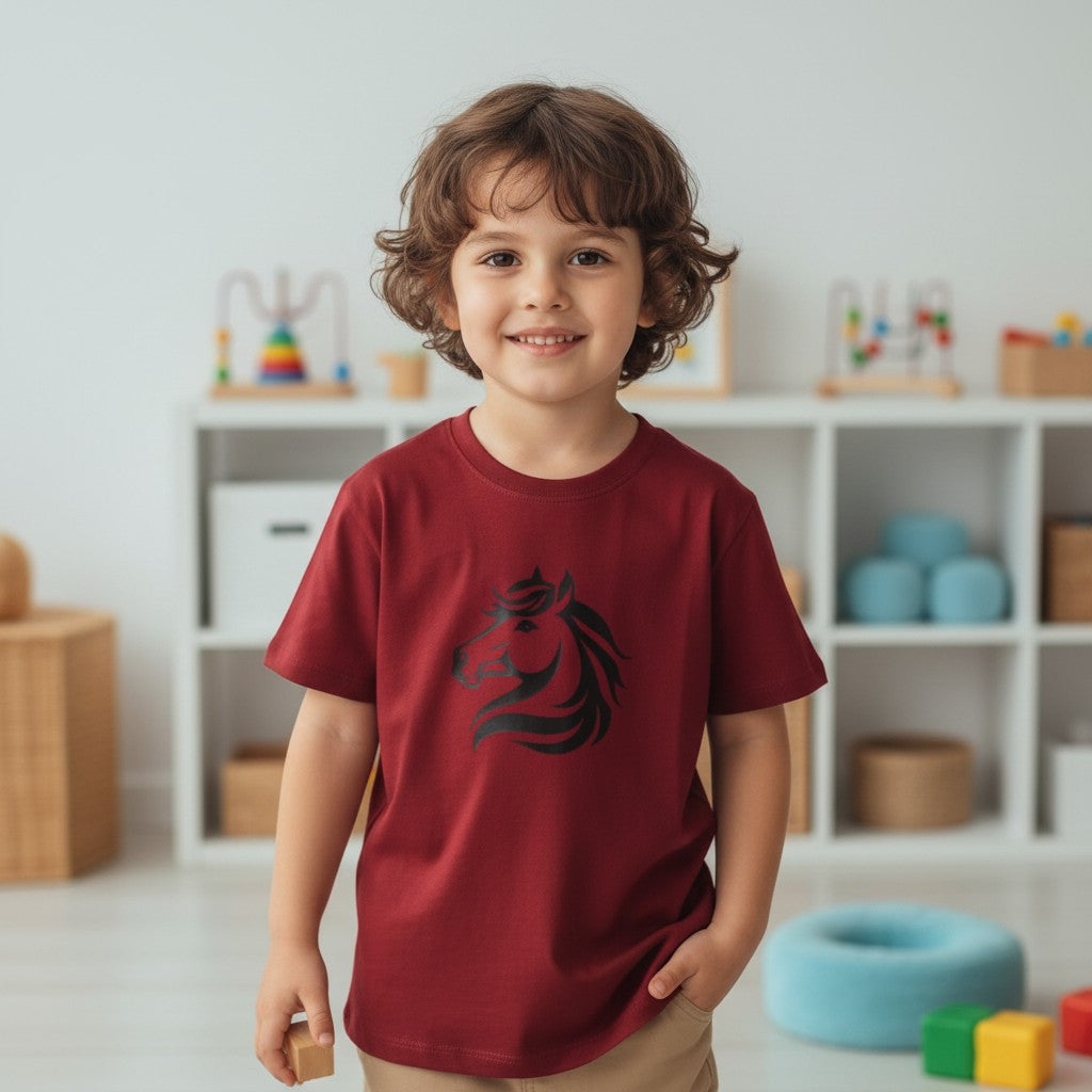 Kinder-Shirt Pferd