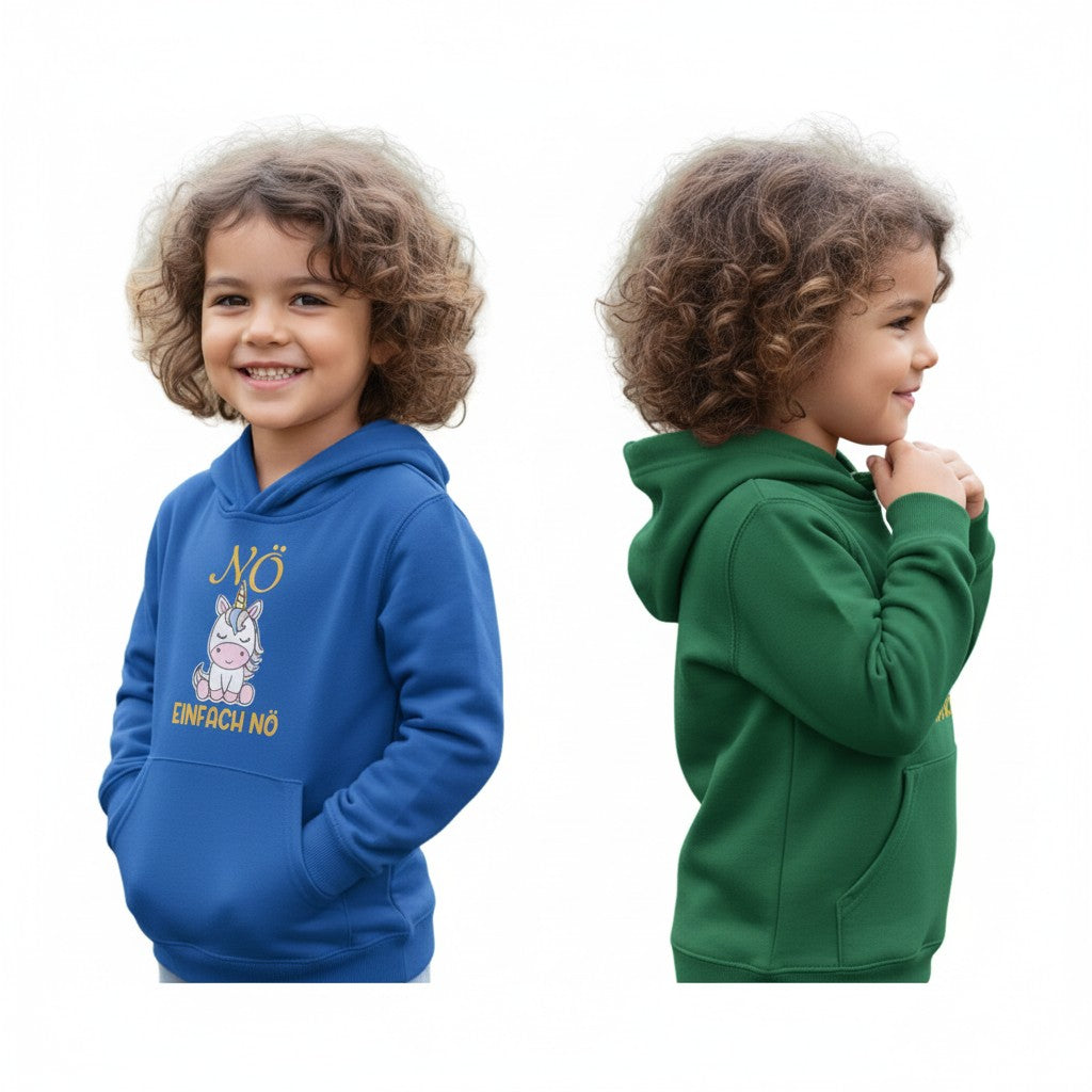 Kinder-Hoodie Nö-Einhorn