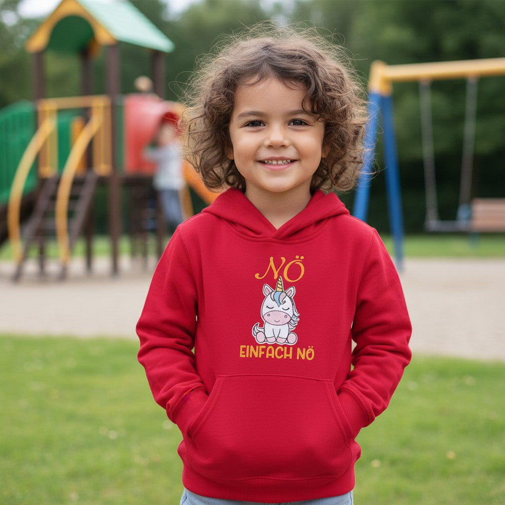 Kinder-Hoodie Nö-Einhorn
