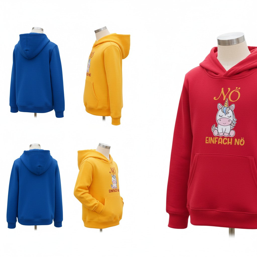 Kinder-Hoodie Nö-Einhorn