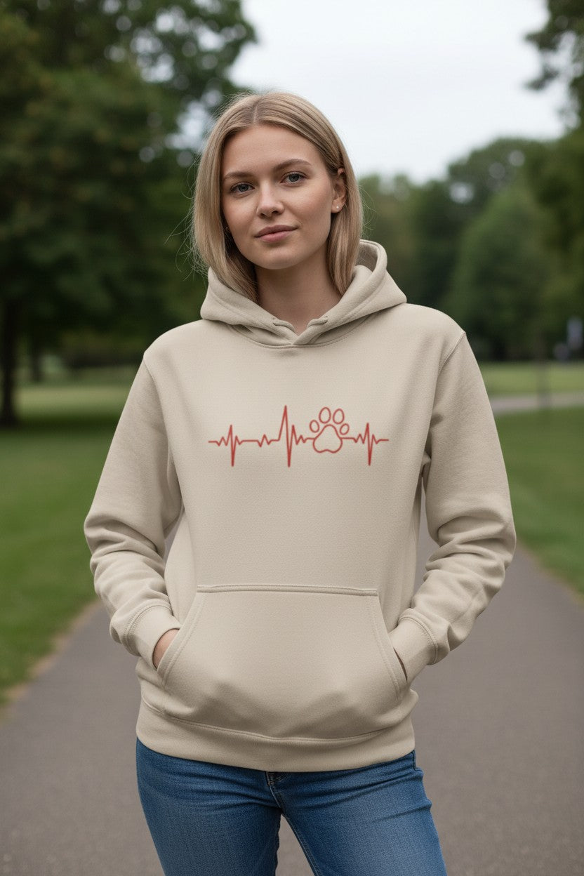 Hoodie ready to wear Design HeartLine-PAW