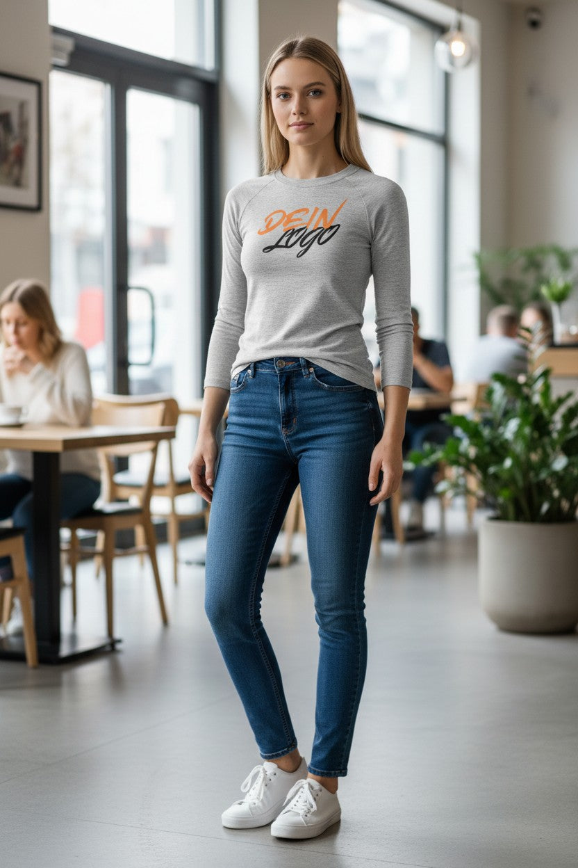 Individuelle Women’s Long-Sleeve  – sportlich, bequem & personalisierbar